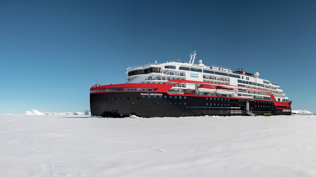 Landing on the ice in Antarctica