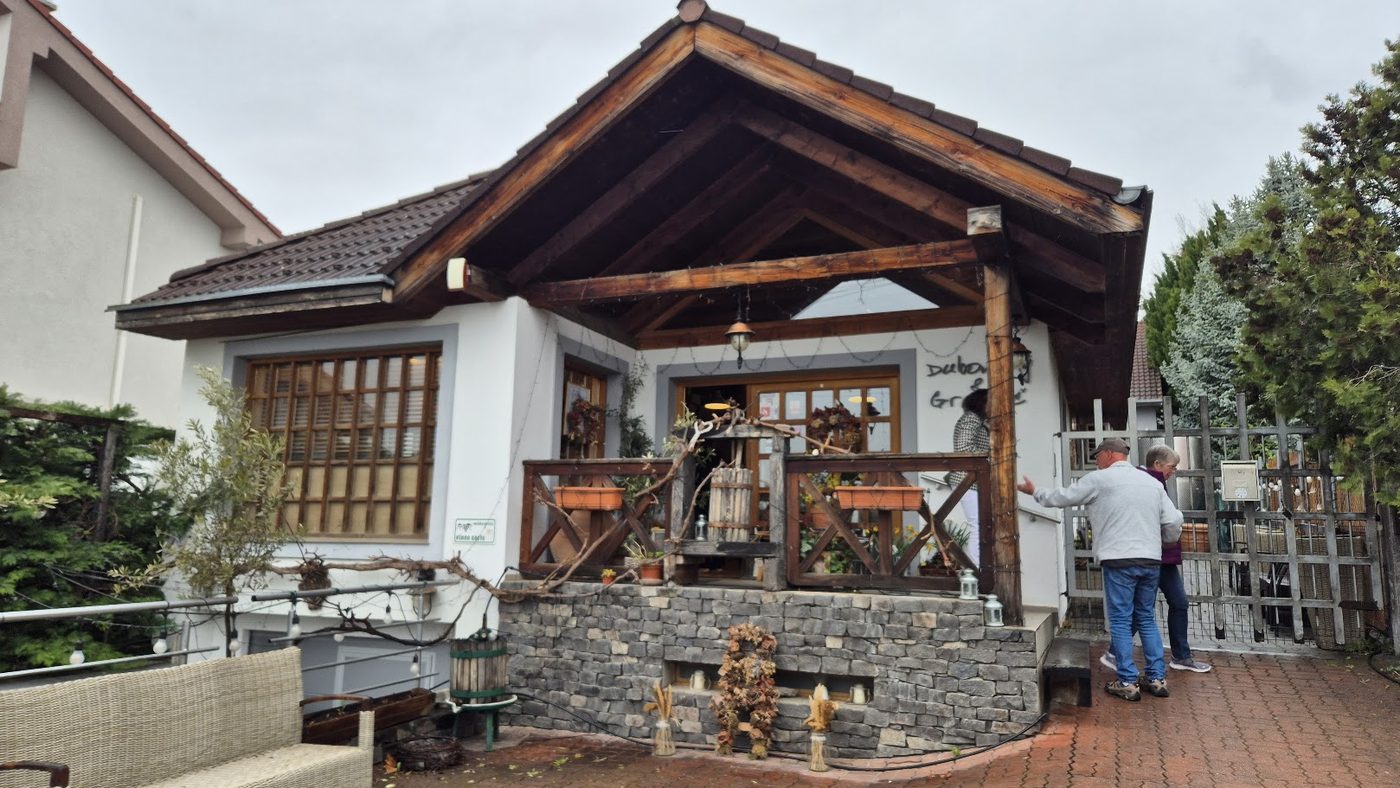The timber-fronted family winery visited on the Carpathian wine tour