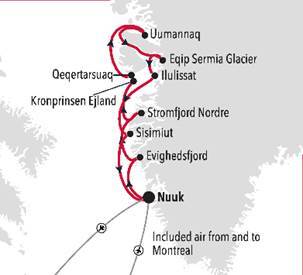 Nuuk to Nuuk expedition route map