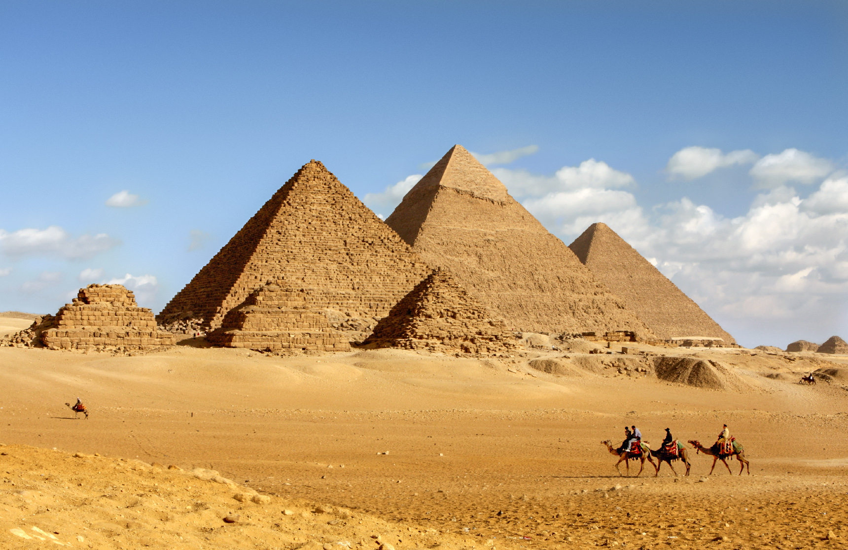 The pyramids of Giza, Egypt