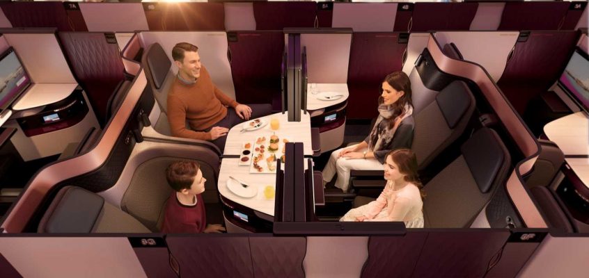 Qatar Airways Qsuite for New Zealand Business Class Travellers